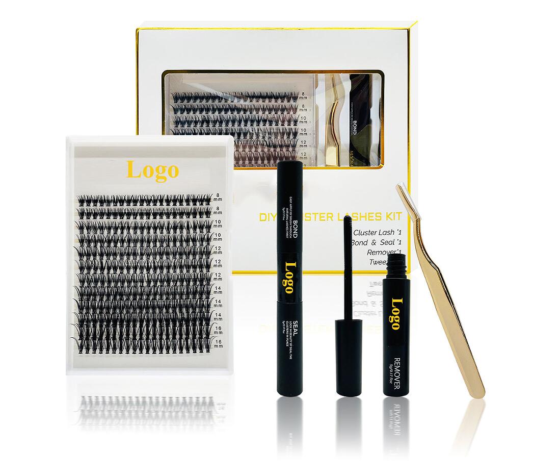 Saavuta täydellinen pörröinen ripsien ilme DIY Cluster Lash Kitillä
