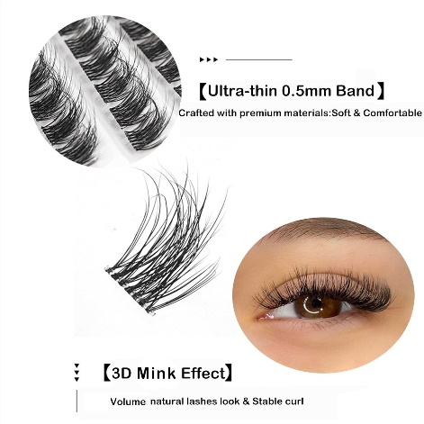 Tee itse Mega Volume -ripsienpidennykset Pingdu Sparkling Eyelash® -ripsien kanssa