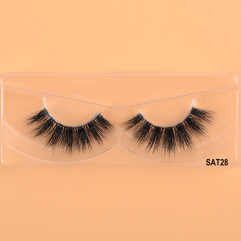 25mm 3D Mink Eyelashes Clear Band tekonauharipset