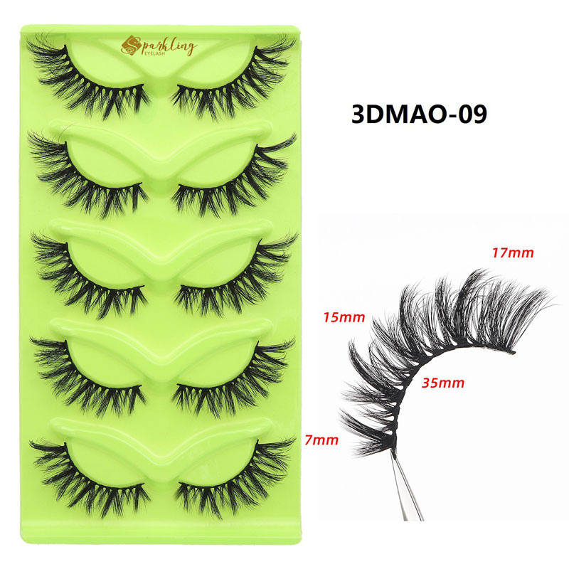 5 paria Wispy Cat Eye Ripsiä
