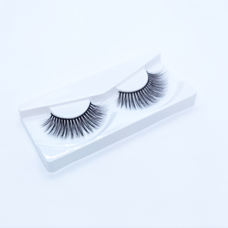 5D False Mink Lashes Silkkiripset Soft Dramatic Natural Look 1 pari