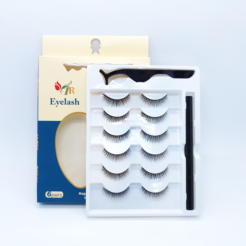 5D False Mink Lashes Silkkiripset Soft Dramatic Natural Look 1 pari