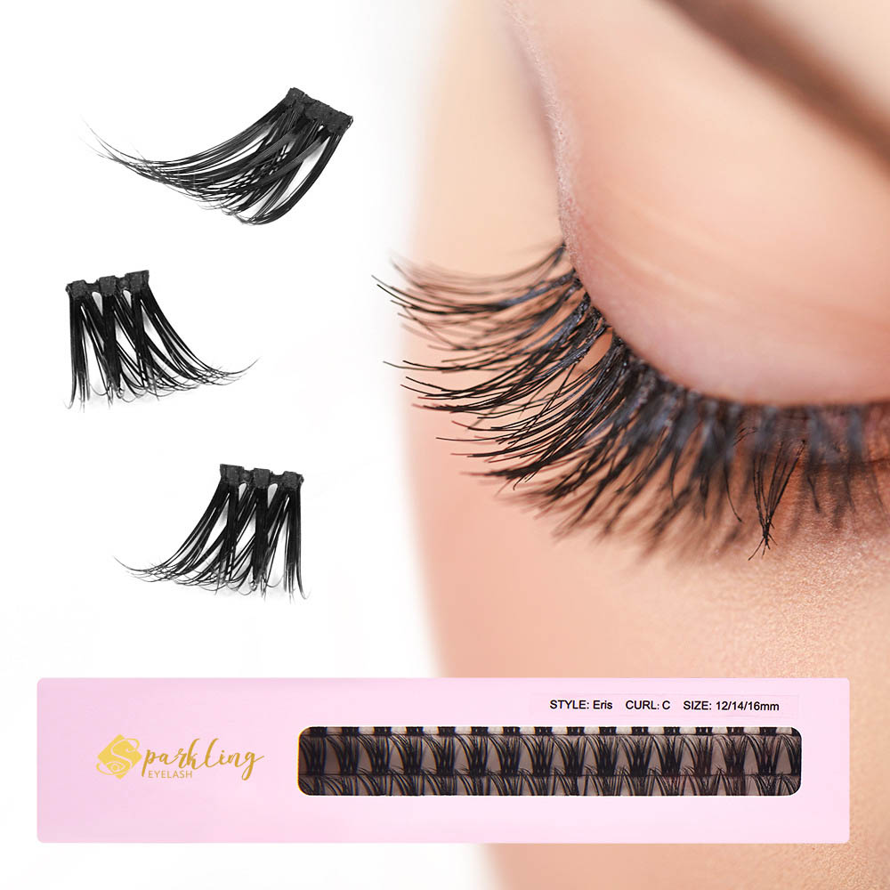 DIY ripsienpidennys D Curl pitkät yksittäiset ripset