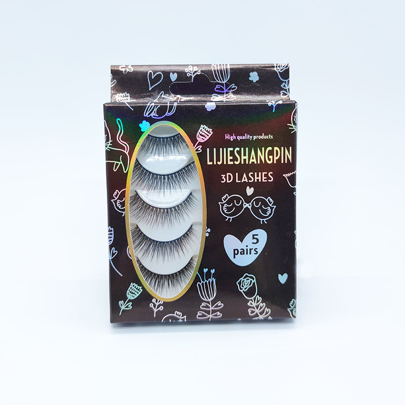 Essential Faux Mink 3D Eyelashes 5 Multi-Pack pehmeä puuvillanauha