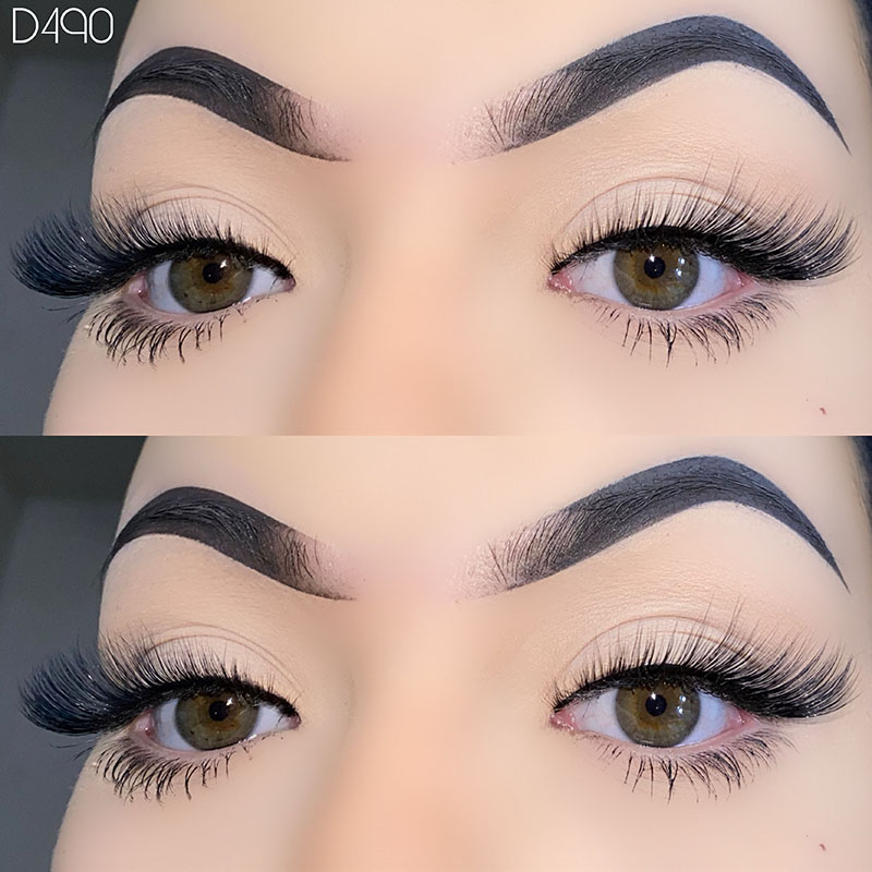 Fluffy Fox Eye Lashes Wispy Cat Eyeripset